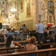 Ensaios abertos da Orquestra São Salvador com Maestro Fred Dantas foram realizados na Igreja da Misericórdia