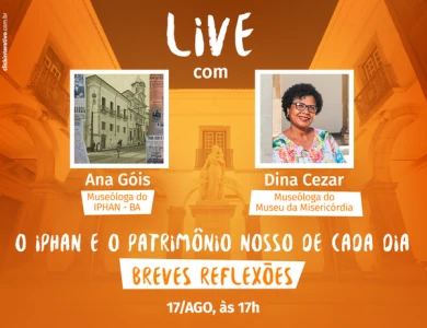 Museu da Misericórdia comemora dia nacional do Patrimônio Histórico com programação de lives