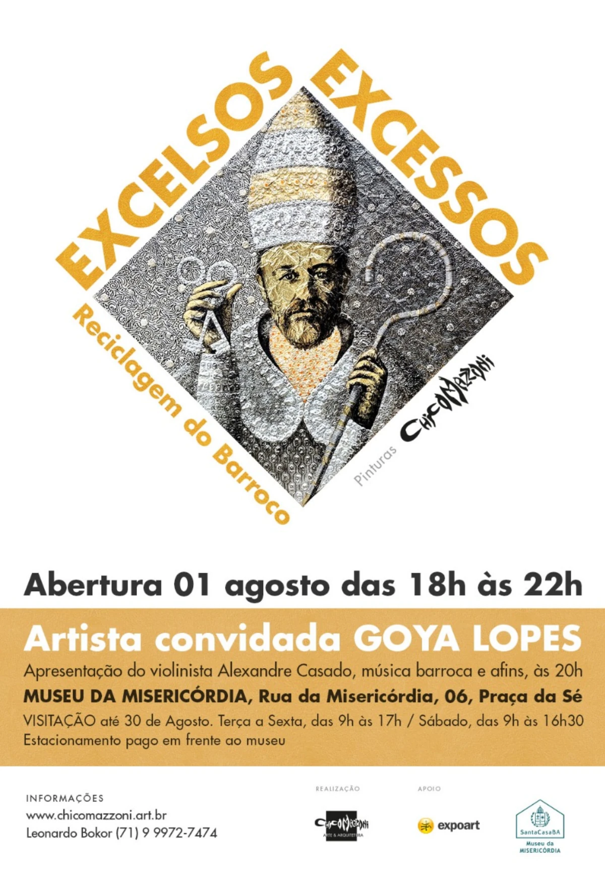 Museu da Misericórdia recebe exposição de Chico Mazzoni