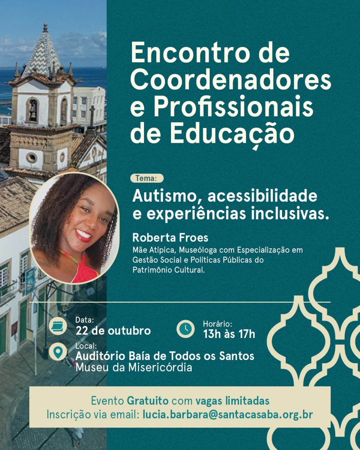 Museu da Misericórdia recebe palestra sobre autismo, acessibilidade e experiências inclusivas